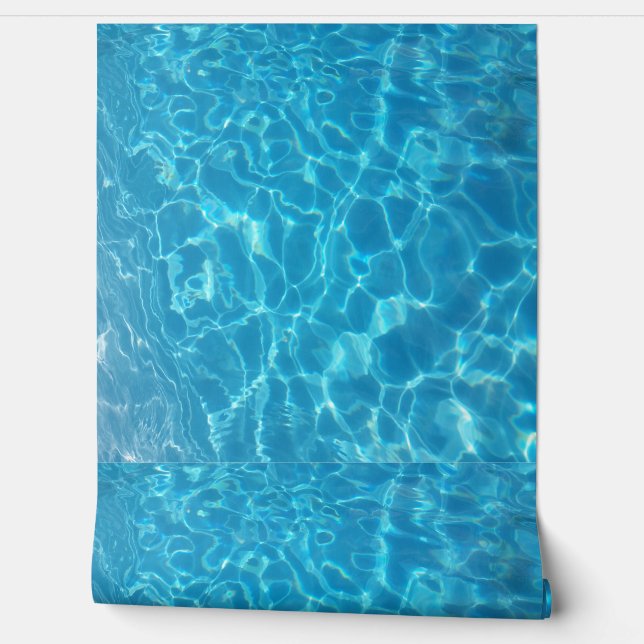 Papel Pintado Crystal Clear Sky Blue Pool Water (Desenrollar)