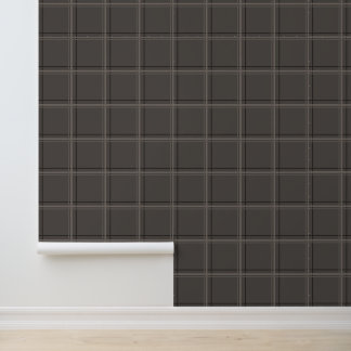 Papel Pintado Cuadrícula moderna de ventana gris beige de lujo a
