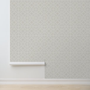 Papel Pintado Cuadrícula Tonos sobre Tonos Monocromático Neutral