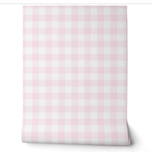 Papel Pintado Cuadro Búfalo Verde Cuadrado Rosa Claro Pastel