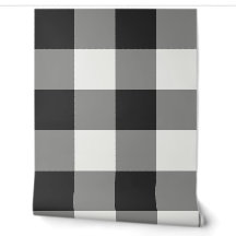 Cuadro de cuadros Búfalo negro y blanco