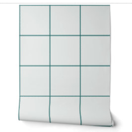 Papel Pintado Cuadro de ventana de gran tamaño en verde turquesa