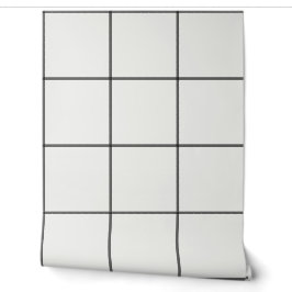 Papel Pintado Cuadro de ventana moderno ancho en blanco y negro