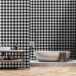 Papel Pintado Cuadros de búfalo blancos y negros
