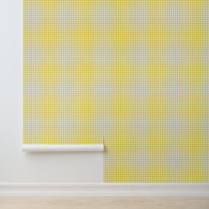 Papel Pintado Cuadros de gingham grises y blancos a cuadros