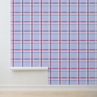 Papel Pintado Cuadros de Tartán de Bayas de Invierno