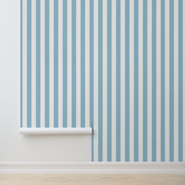 Papel Pintado Cuadros/rayas/gingham azules (Solicitud)