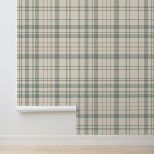 Papel Pintado Cuadros Verdes Beige Neutros (Solicitud)