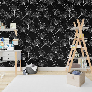 Papel Pintado Cualquier fondo del Boho Ginkgo Biloba sale