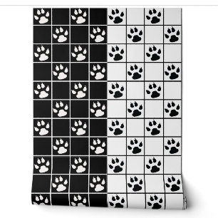 Papel Pintado Cubo blanco negro de cristal de ventana retráctil