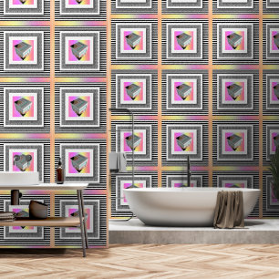 Papel Pintado Cubo Geo Arcoiris