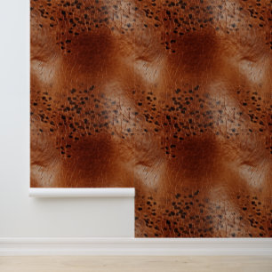 Papel Pintado Cuero negro marrón
