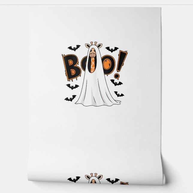 Papel Pintado Cuidada jirafa Boo Halloween Costume Zoo Lover _3 (Desenrollar)