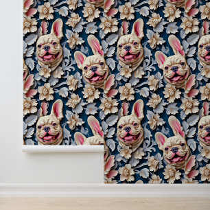 Papel Pintado Cuidados cachorros de perros toros franceses