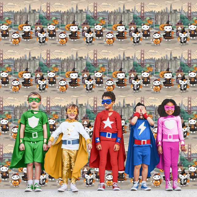 Papel Pintado Cuidados gatos de Halloween San Francisco DIY Peel (Subido por el creador)