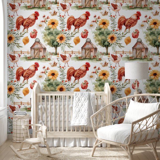 Papel Pintado Cultivo y animales (Niños)