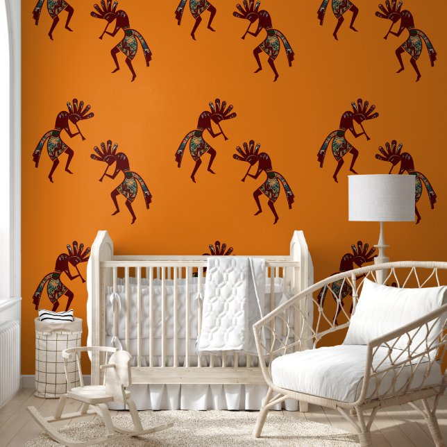 Papel Pintado Cultura de los nativos estadounidenses - Bailando  (Niños)