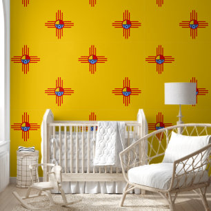 Papel Pintado Cultura nativa americana - Símbolo de Kachina Zia