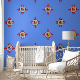 Papel Pintado Cultura nativa americana - Símbolo de Kachina Zia 