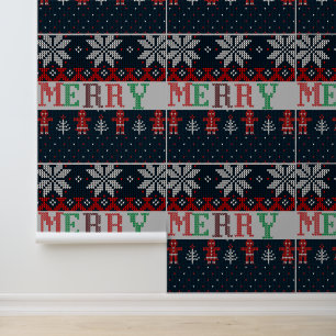 Papel Pintado Cuño navideño