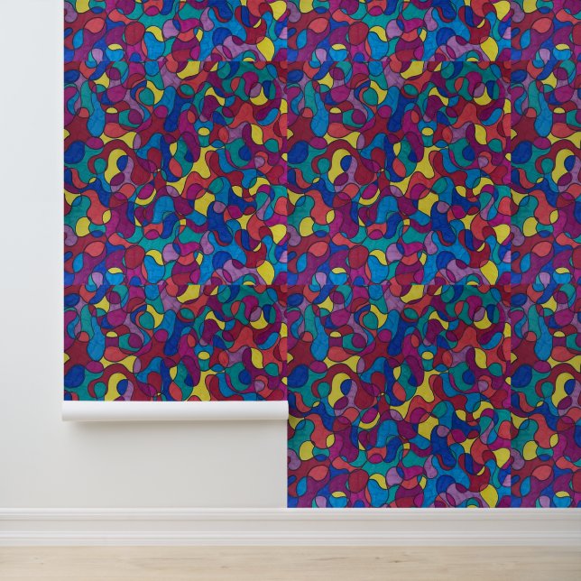 Papel Pintado Curvas de color Fondo de escritorio (Solicitud)