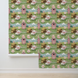 Papel Pintado Cute Barnyard Friends Peat and Stick