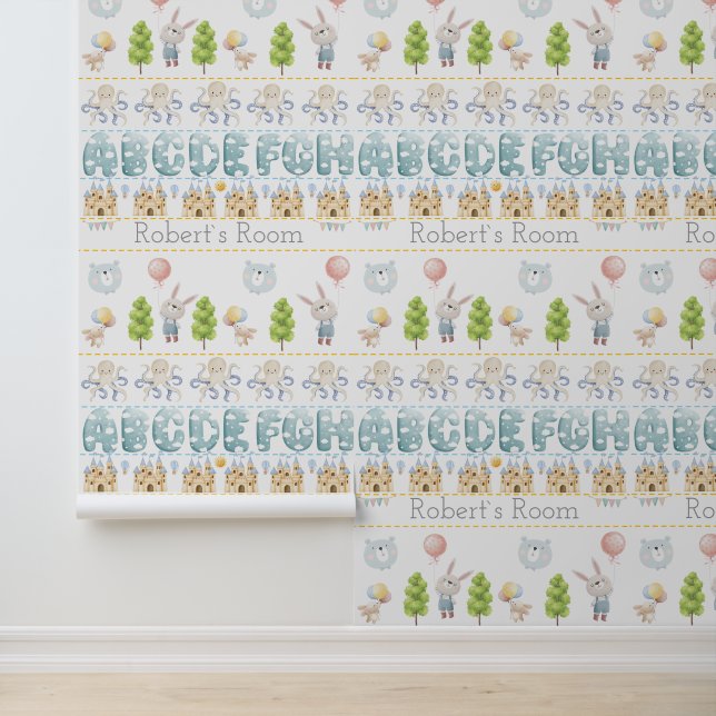 Papel Pintado Cute Bunny  Bear pastel antistress (Solicitud)