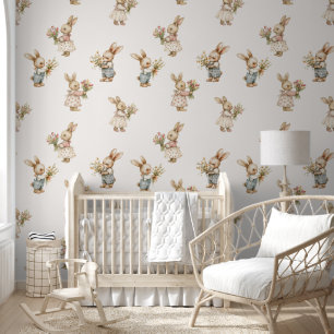 Papel Pintado Cute Bunny Nursery
