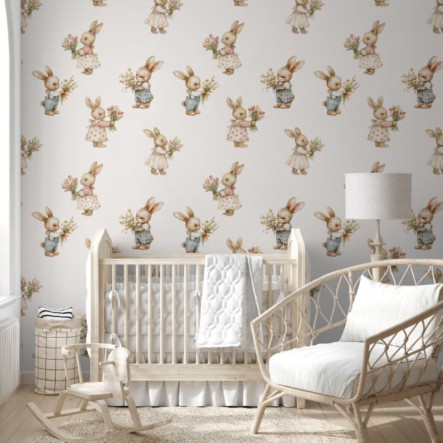 Papel Pintado Cute Bunny Nursery (Niños)