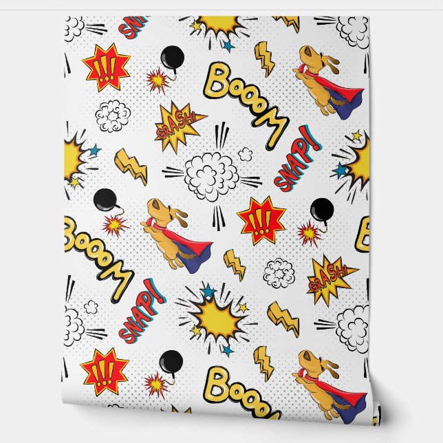 Papel Pintado Cute Comic Pattern kids (Desenrollar)