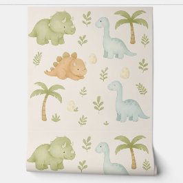Papel Pintado Cute Dinosaur Boy Nursery Wallpaper