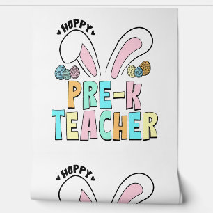 Papel Pintado Cute Easter Hoppy Pre K Teacher Bunny Ears