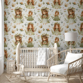 Papel Pintado Cute Garden Fairies Mariposa Floral Nursera