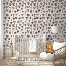 Cute Gracioso Patrón de Cachorros de Cachorros