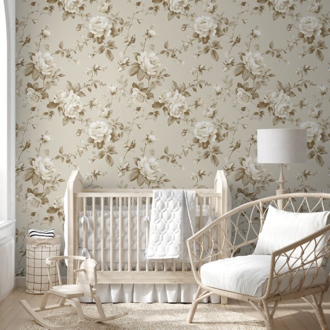 Papel Pintado Cute Shabby Chic Floral (Niños)
