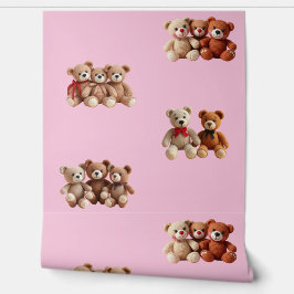 Papel Pintado Cute Teddy Bear