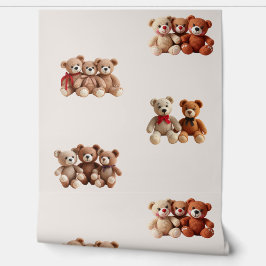 Papel Pintado Cute Teddy Bear