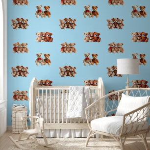 Papel Pintado Cute Teddy Bear
