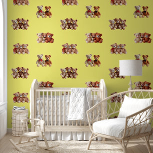 Papel Pintado Cute Teddy Bear
