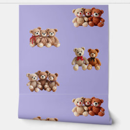 Papel Pintado Cute Teddy Bear