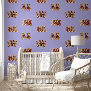 Papel Pintado Cute Teddy Bear