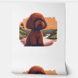 Papel Pintado Cute Toy Poodle