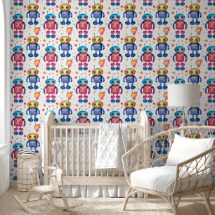 Papel Pintado Cute Toy Robots