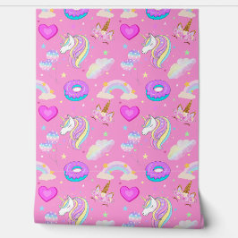 Papel Pintado Cute unicornio