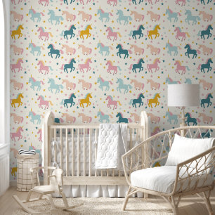 Papel Pintado Cute unicornio