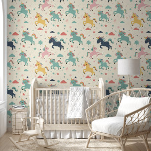 Papel Pintado Cute unicornio