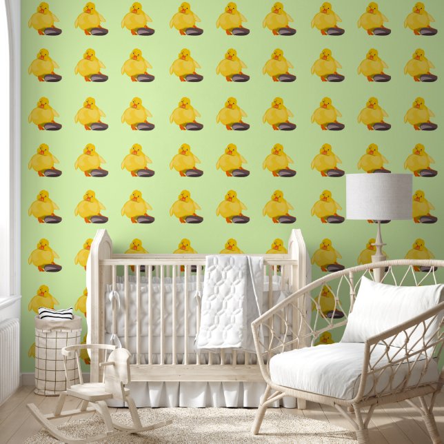 Papel Pintado Cuto pato amarillo (Niños)