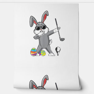 Papel Pintado Dabbing Easter Golf Easter Bundy Rabbit Golfer Cut