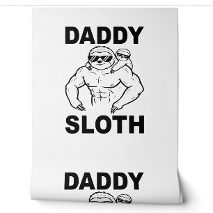 Papel Pintado Daddy Sloth