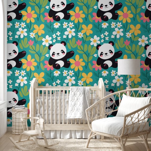 Papel Pintado Daisies: Los alegres florecimiento de la naturalez (Niños)